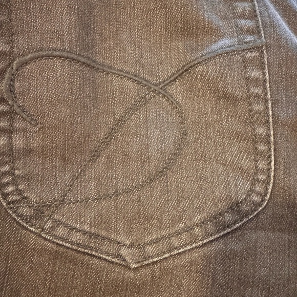 Chico's Women's ultimate fit Slim Leg Jeans in brown - Picture 3 of 11